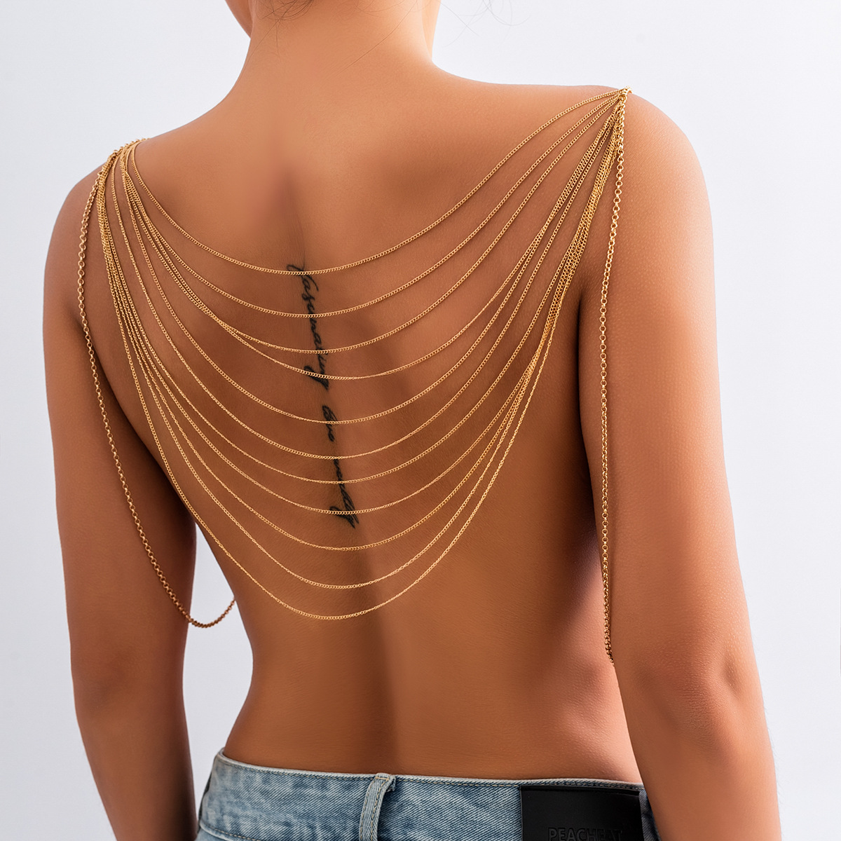 Body Jewelry Chest - Classic Multi layered Tassel Body Chain