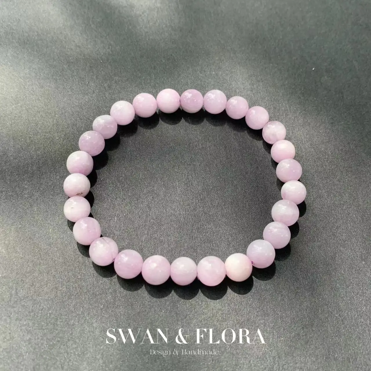 Body Jewelry Titanium - 6-7MM Natural Spodumene Quartz Kunzite Bracelet