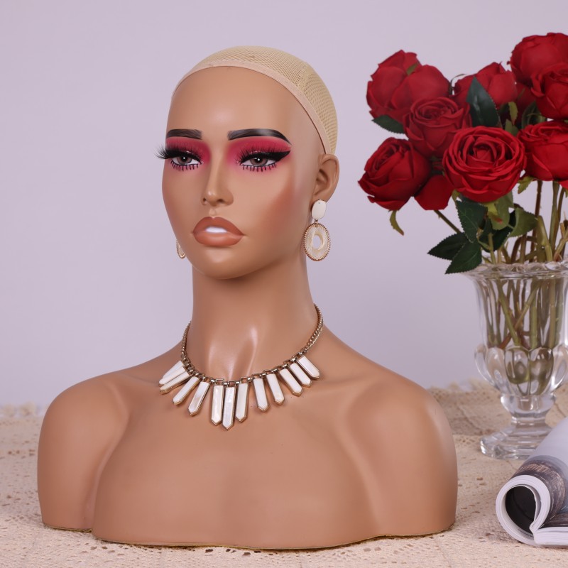 PVC Half Body Mannequin Head w - Body Jewelry Store review and price