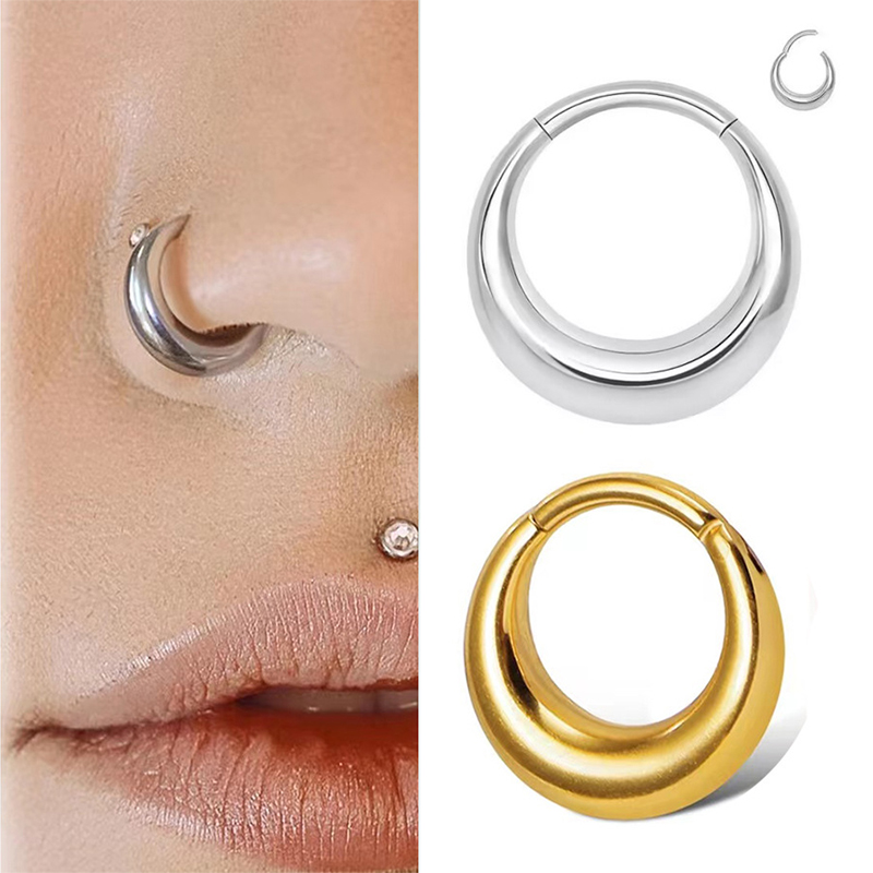 1PC ASTM F136 G23 Titanium Got - Septum Clicker Ring review and price