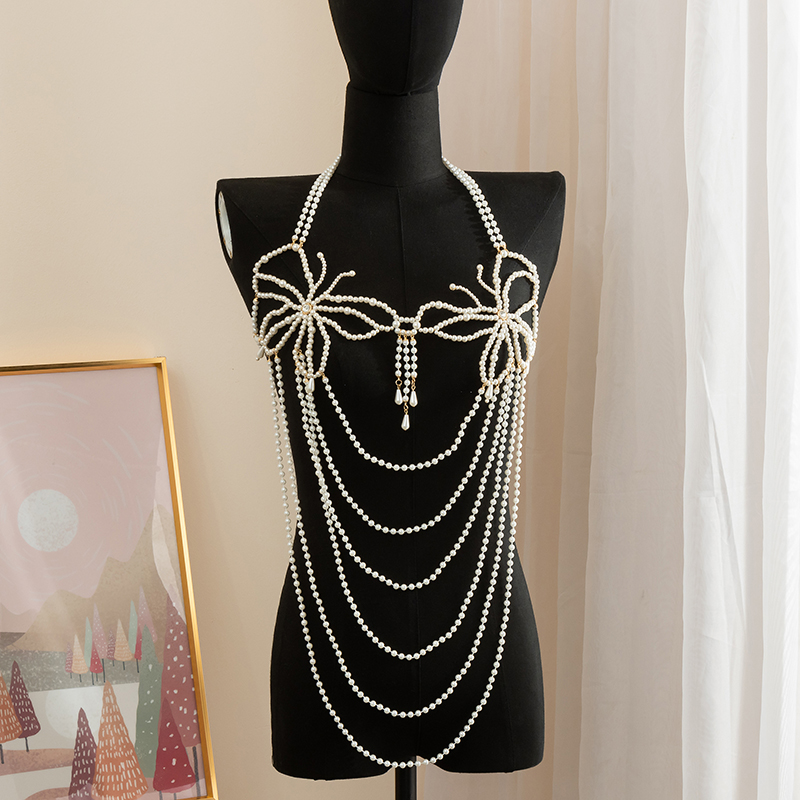 Pearl Dress Chain Fashion Simp - Body Jewelry Dress review and price