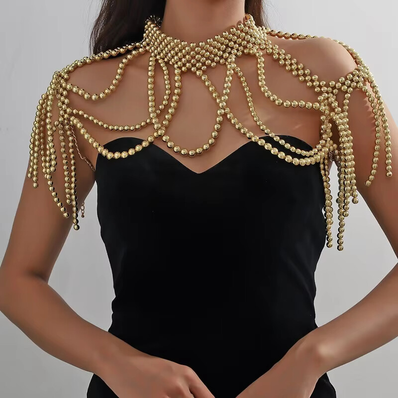 1SET shawl body jewelry beads  - Body Jewelry Dress review and price