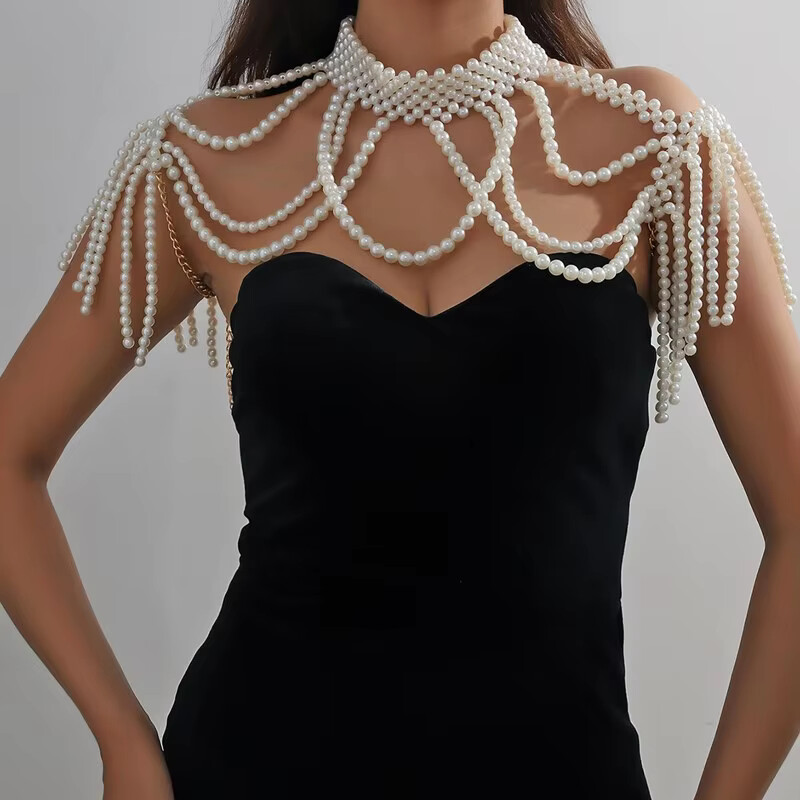 1SET shawl body jewelry beads  - Body Jewelry Dress review and price