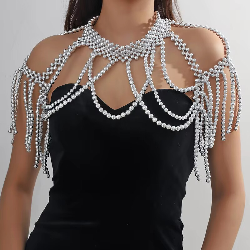 1SET shawl body jewelry beads  - Body Jewelry Dress review and price