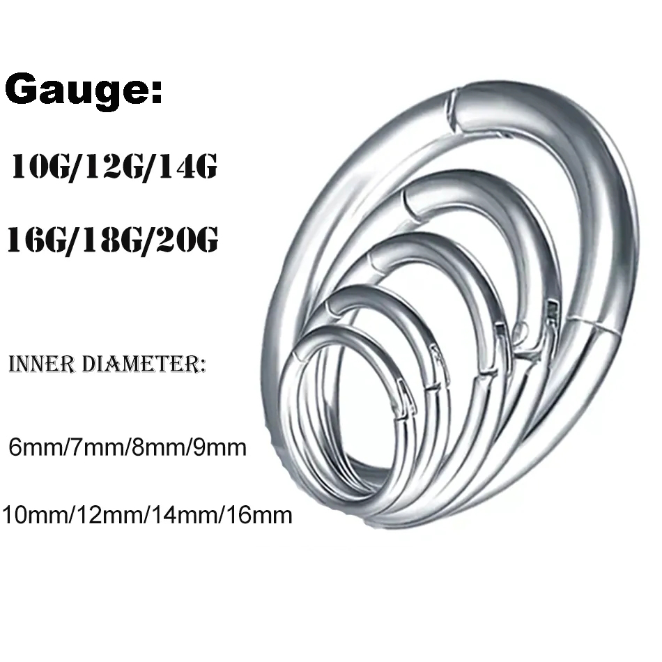 1Pc G23 Titanium Hinged Segmen - Septum Clicker Ring review and price