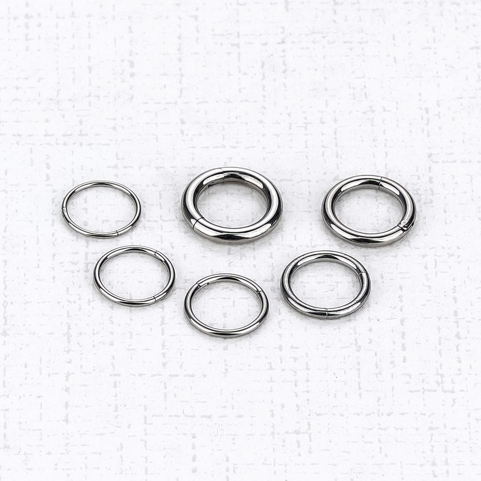 1Pc G23 Titanium Hinged Segmen - Septum Clicker Ring review and price