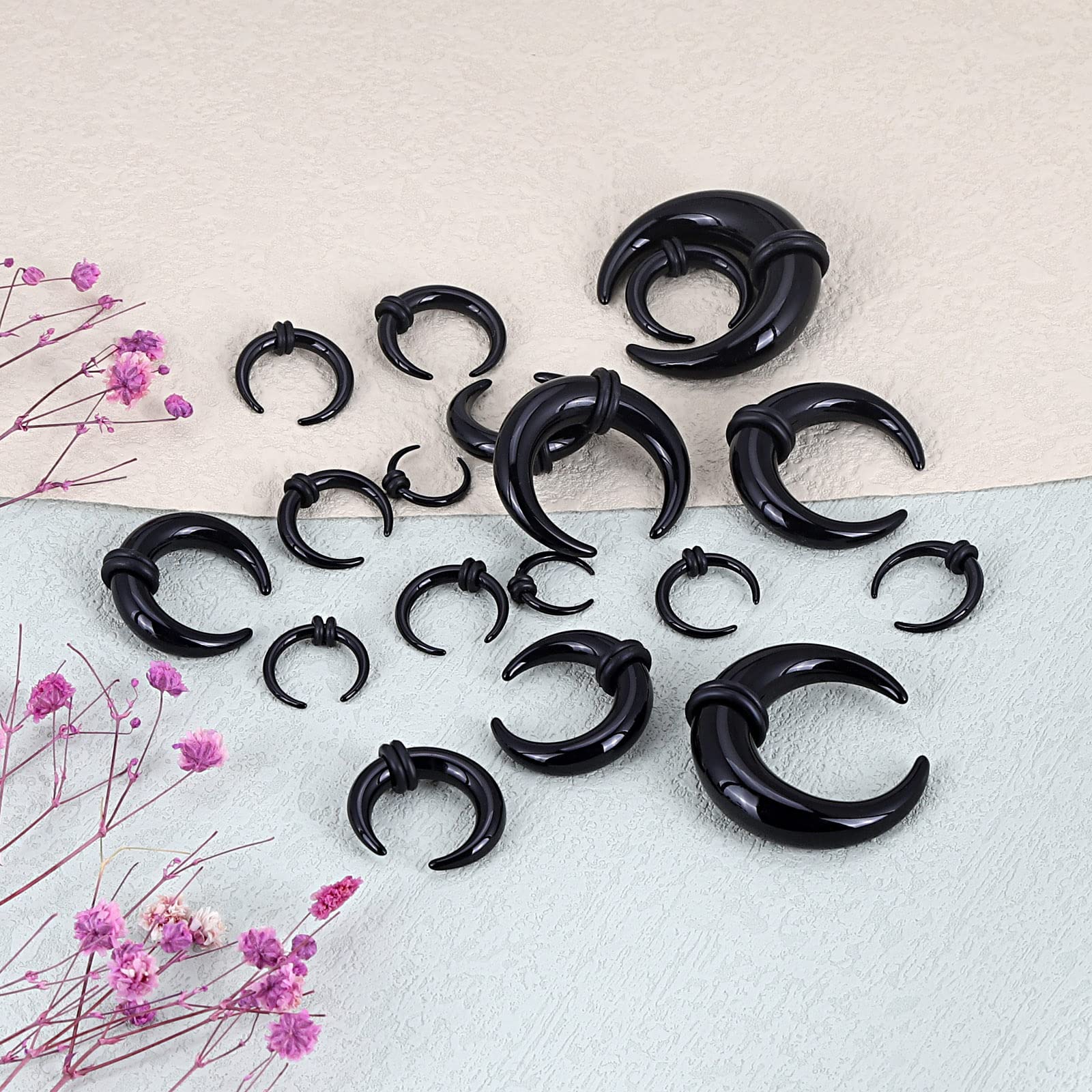 18Pcs Acrylic Septum Pincher T - Septum Clicker Ring review and price