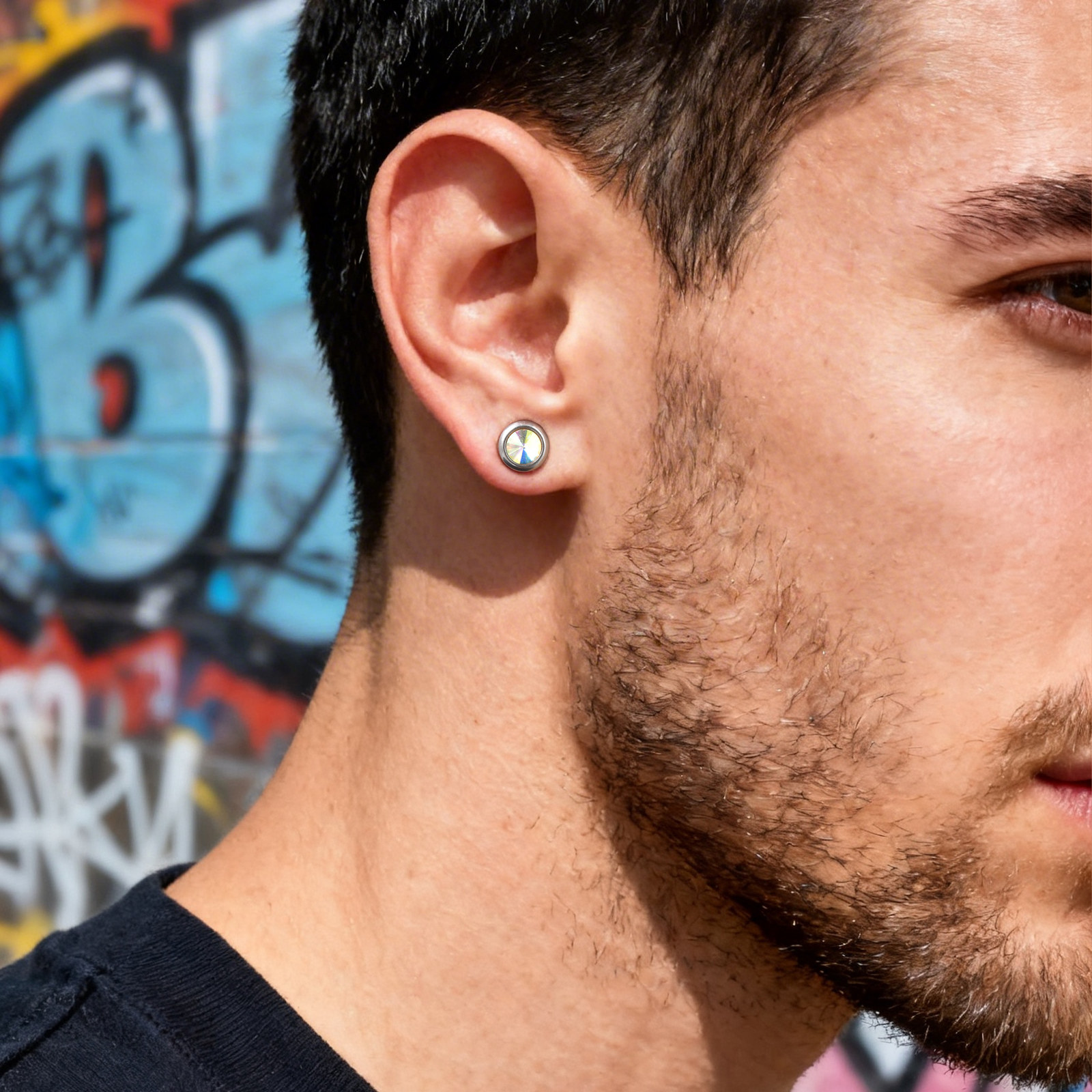 Vnox Magnetic Zircon Stud Earr - Body Jewelry Hypoallergenic review and price