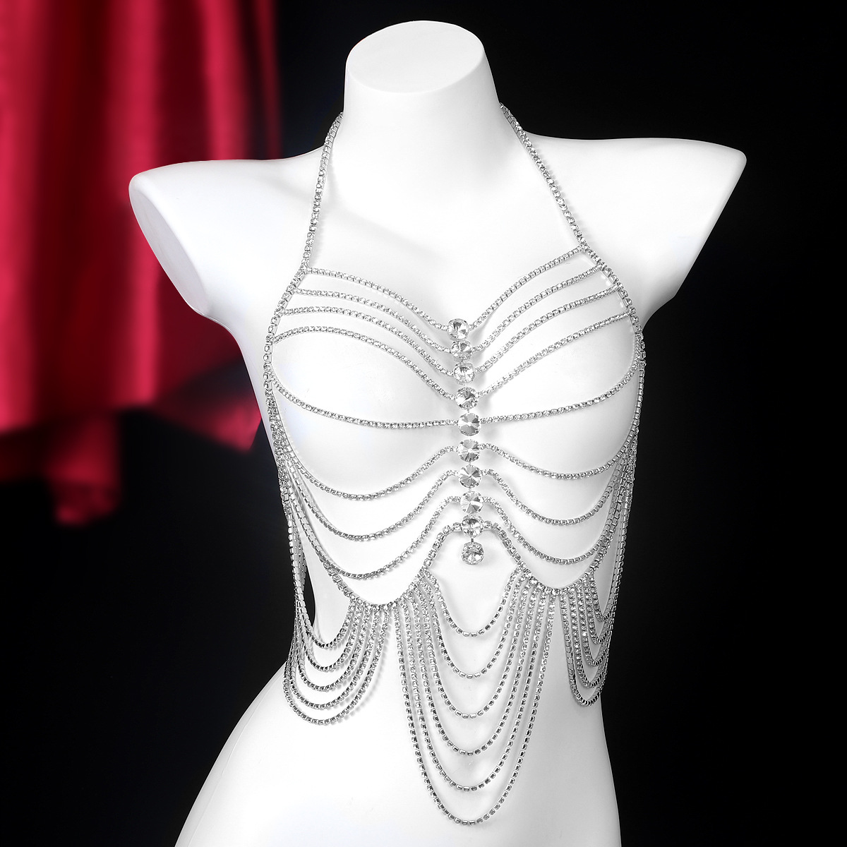 Luxurious Stripe Tassels Retro - Body Jewelry Chest review and price