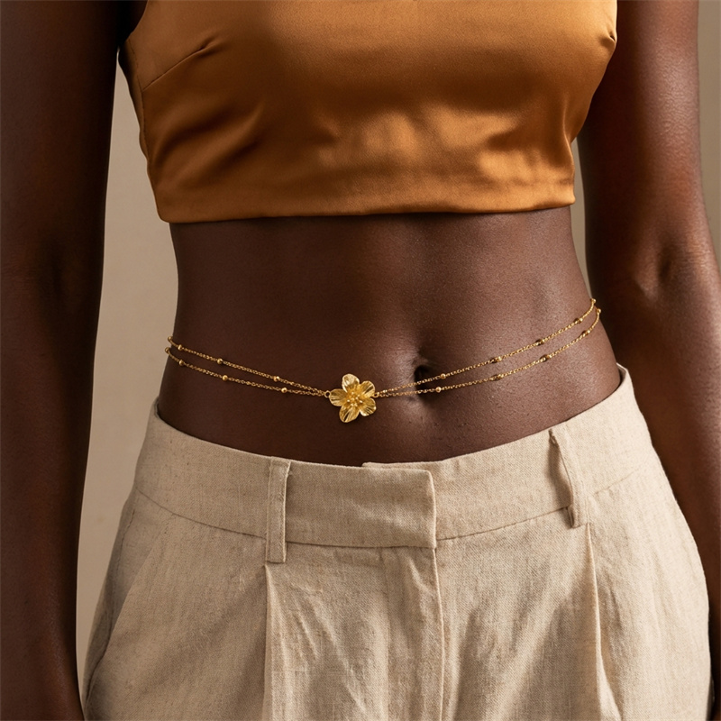 Boho Exquisite Metal Flower Bu - Body Jewelry Dress review and price