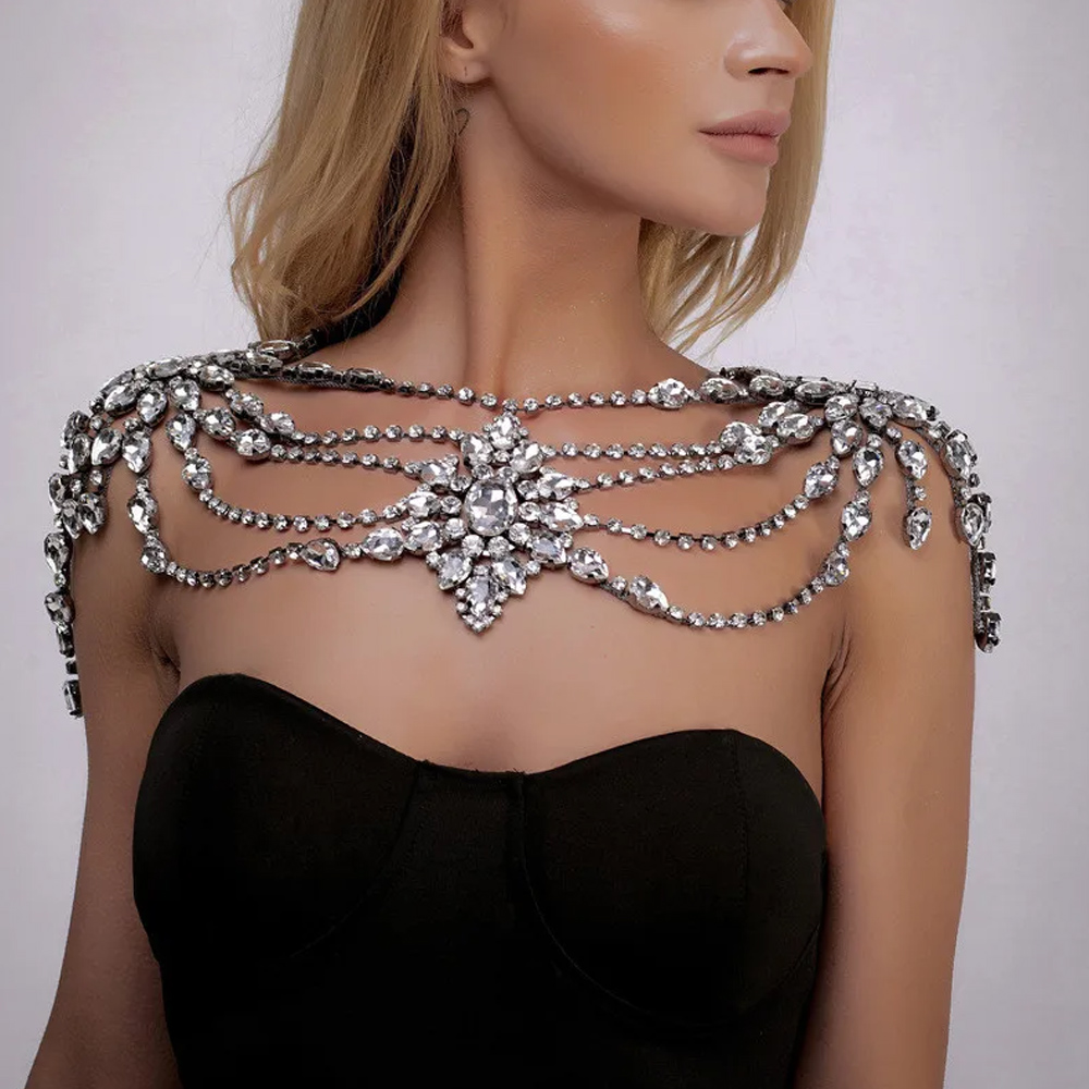 Boho Crystal Bridal Shoulder C - Body Jewelry Dress review and price