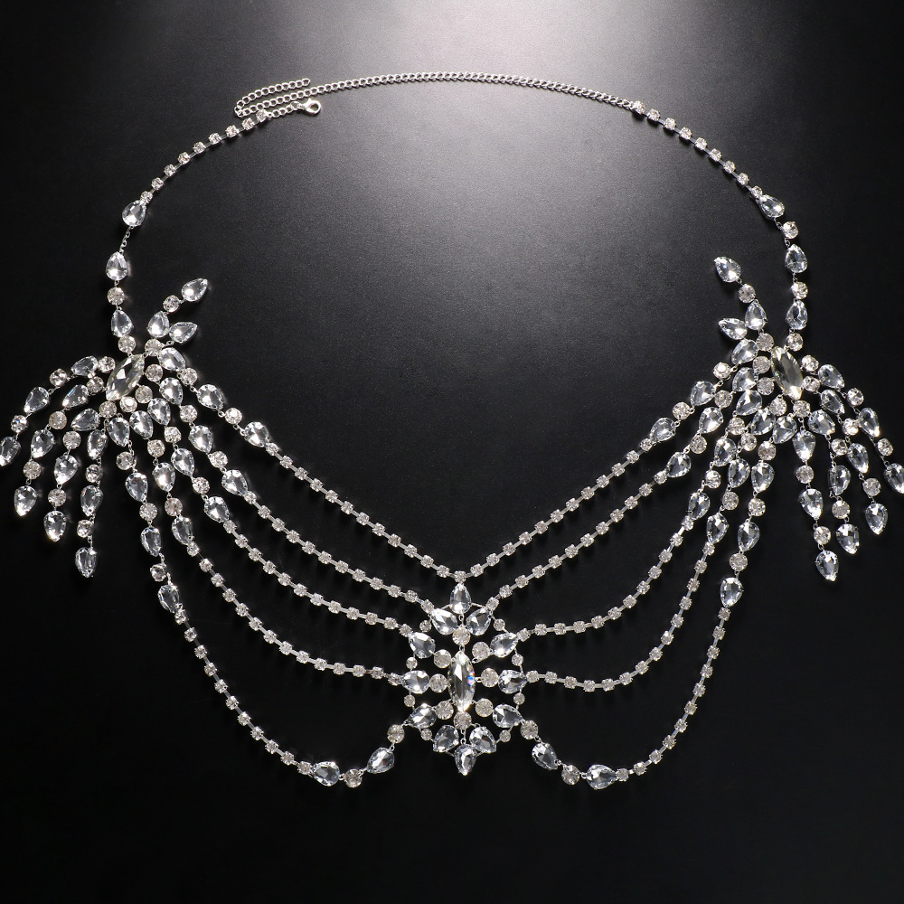 Boho Crystal Bridal Shoulder C - Body Jewelry Dress review and price