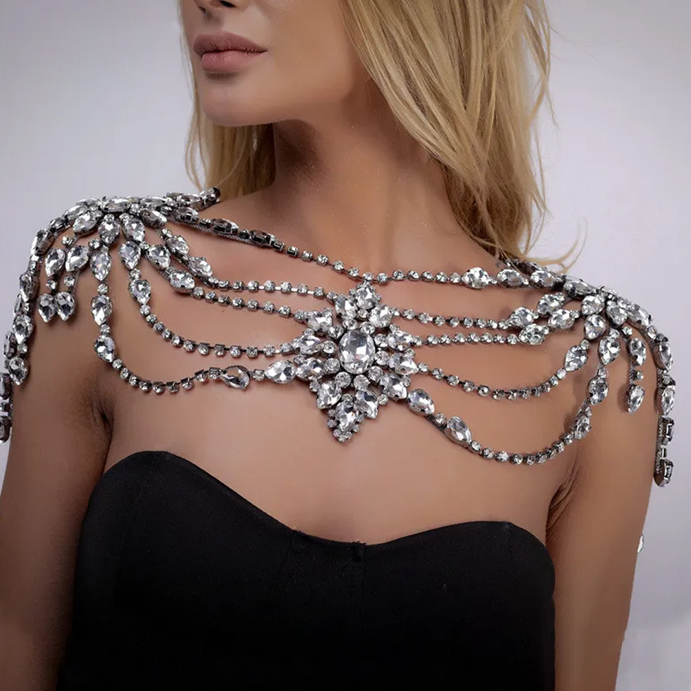 Boho Crystal Bridal Shoulder C - Body Jewelry Dress review and price