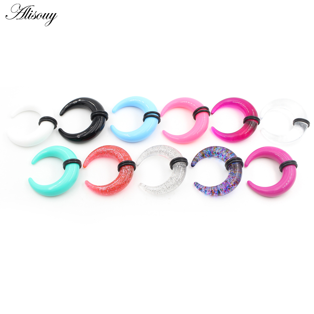 2pcs Acrylic C Sahpe Buffalo H - Septum Clicker Ring review and price