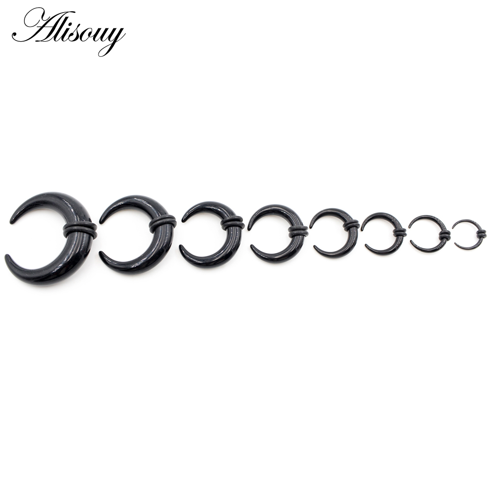 2pcs Acrylic C Sahpe Buffalo H - Septum Clicker Ring review and price