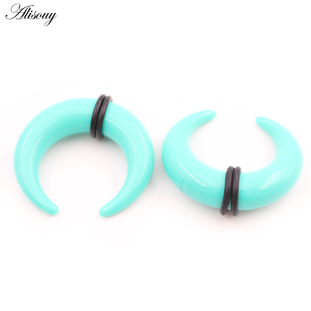2pcs Acrylic C Sahpe Buffalo H - Septum Clicker Ring review and price