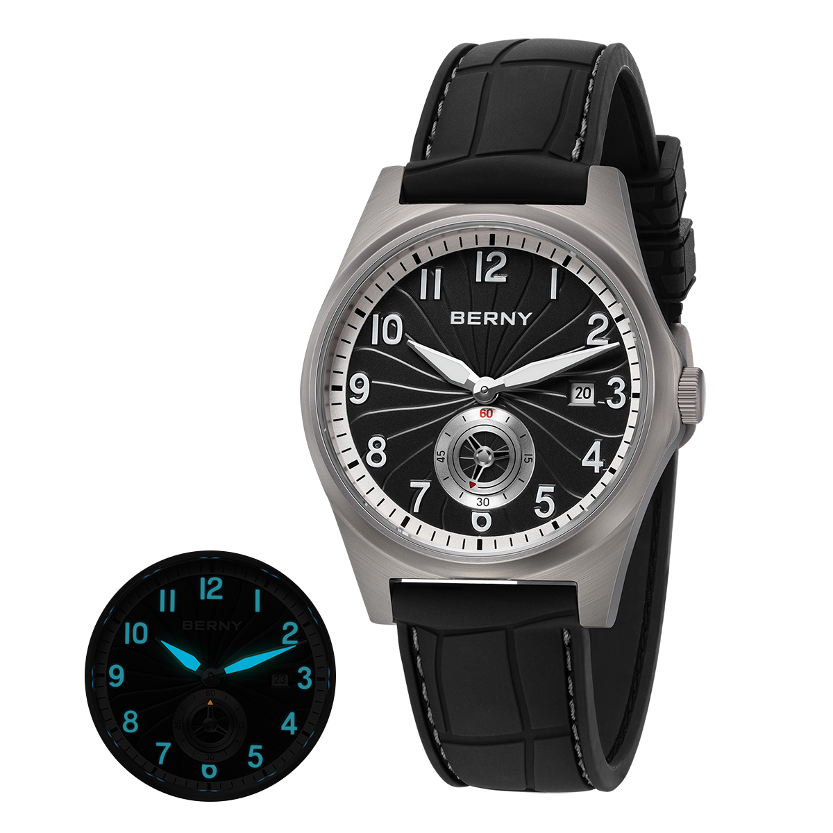 BERNY Men's Titanium Automatic - Body Jewelry Titanium review and price