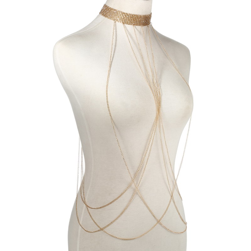 Gold Color Body Chain Women  R - Body Jewelry Chest review and price