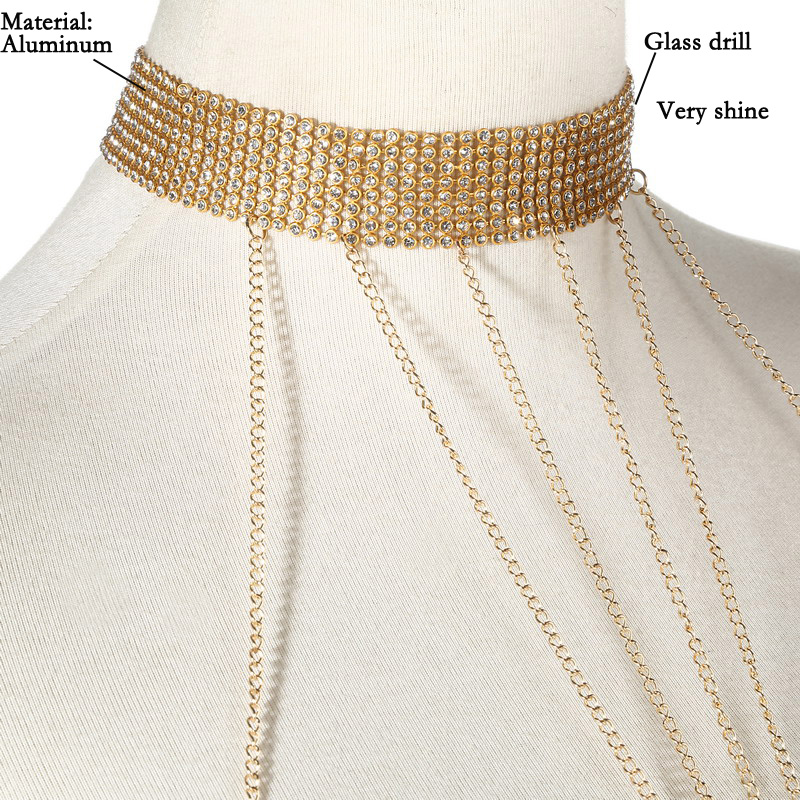 Gold Color Body Chain Women  R - Body Jewelry Chest review and price