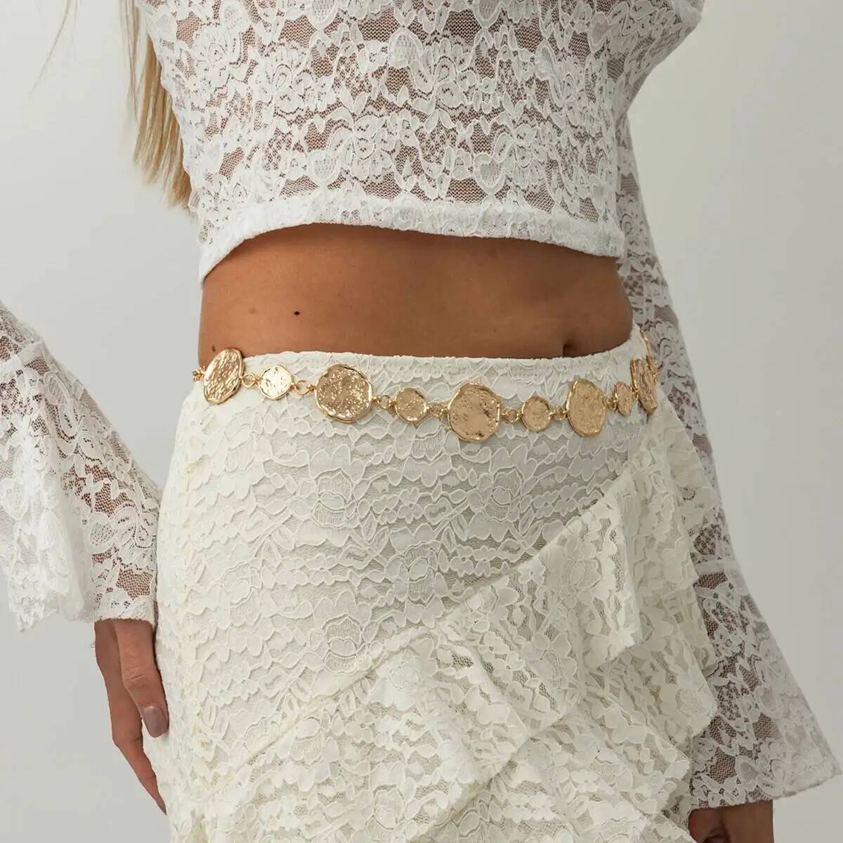 Punk Gold Color Round Belly Wa - Body Jewelry Dress review and price
