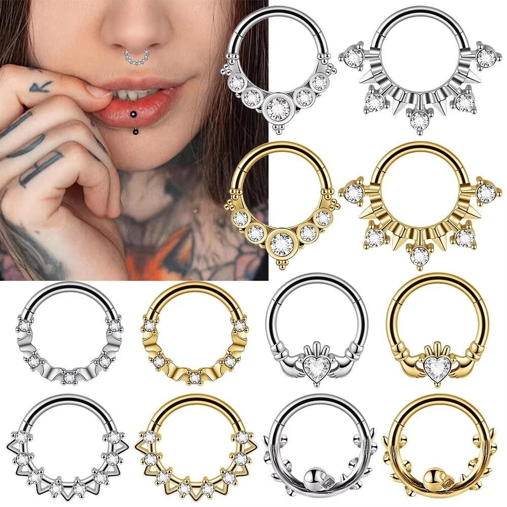 1PC Stainless Steel Septum Cli - Septum Clicker Ring review and price