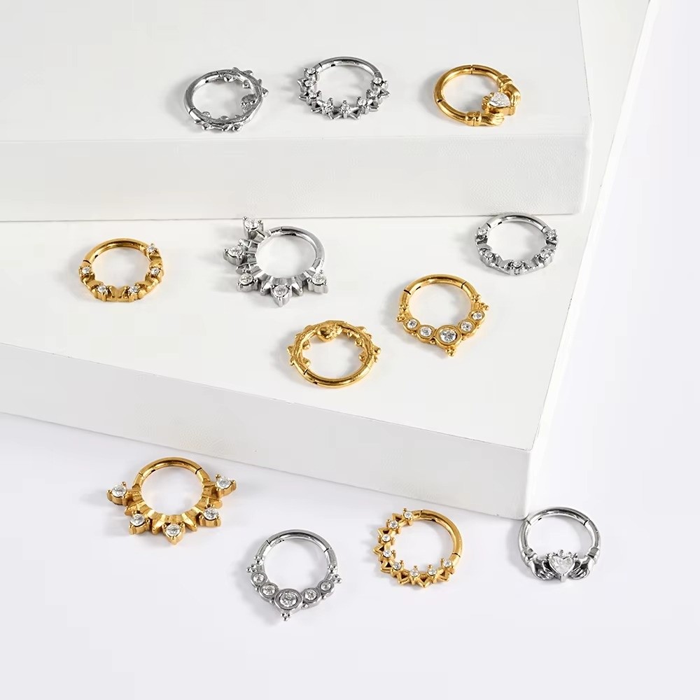 1PC Stainless Steel Septum Cli - Septum Clicker Ring review and price