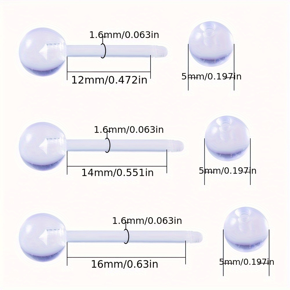 3pcs/Set (Each Size 1pc) Soft  - Body Jewelry Store review and price