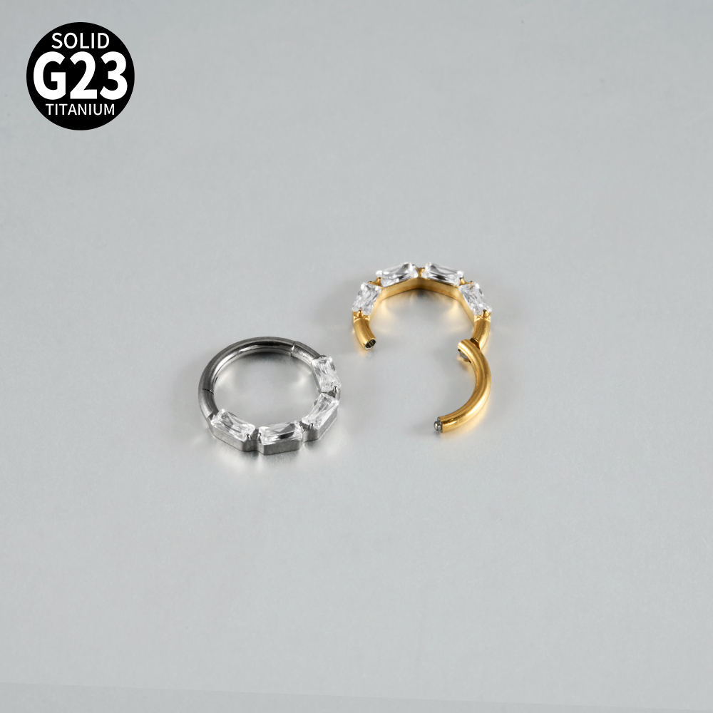 1pcs Titanium Assorted Styles  - Septum Clicker Ring review and price