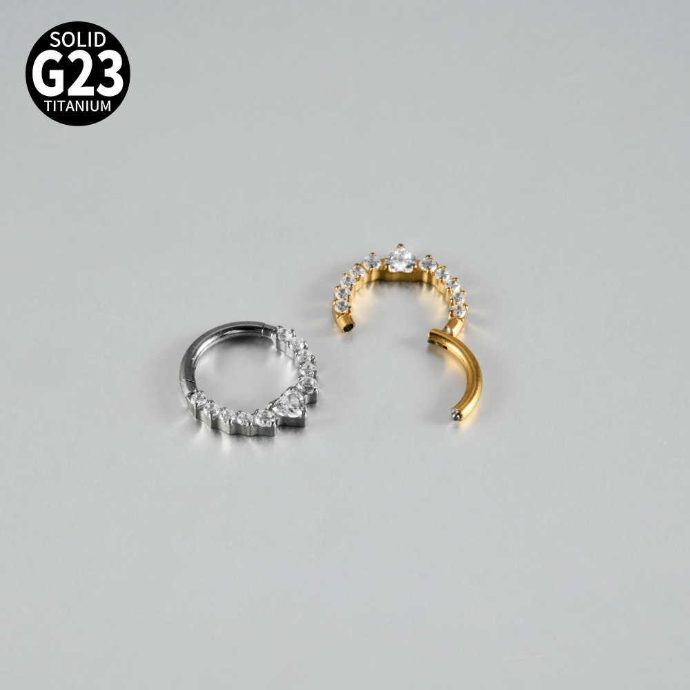 1pcs Titanium Assorted Styles  - Septum Clicker Ring review and price