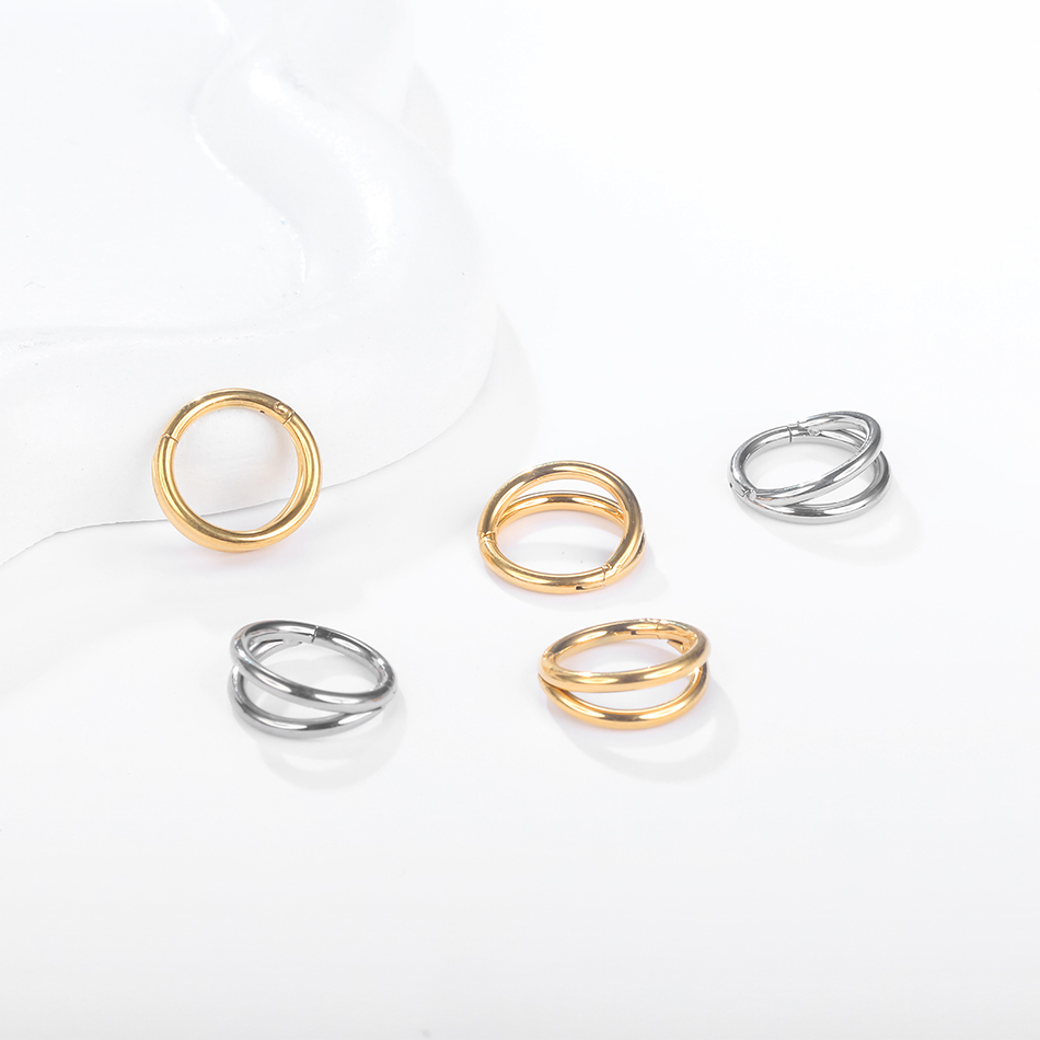 1pc Titanium Cartilage Hoop Ea - Septum Clicker Ring review and price