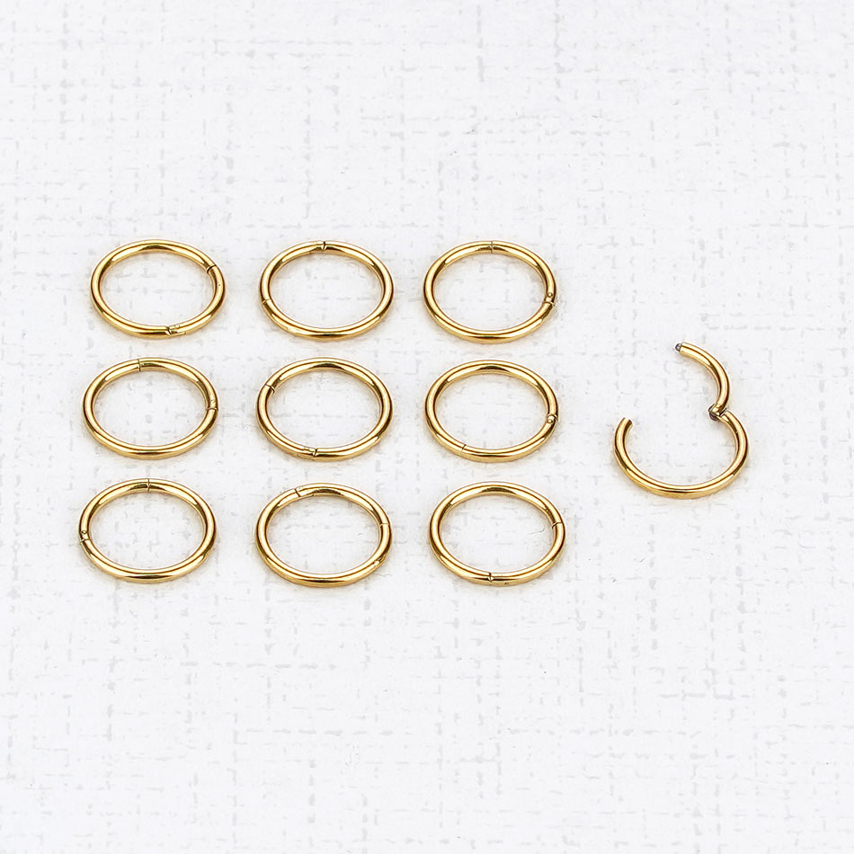 1PC G23 Titanium Hinged Segmen - Septum Clicker Ring review and price