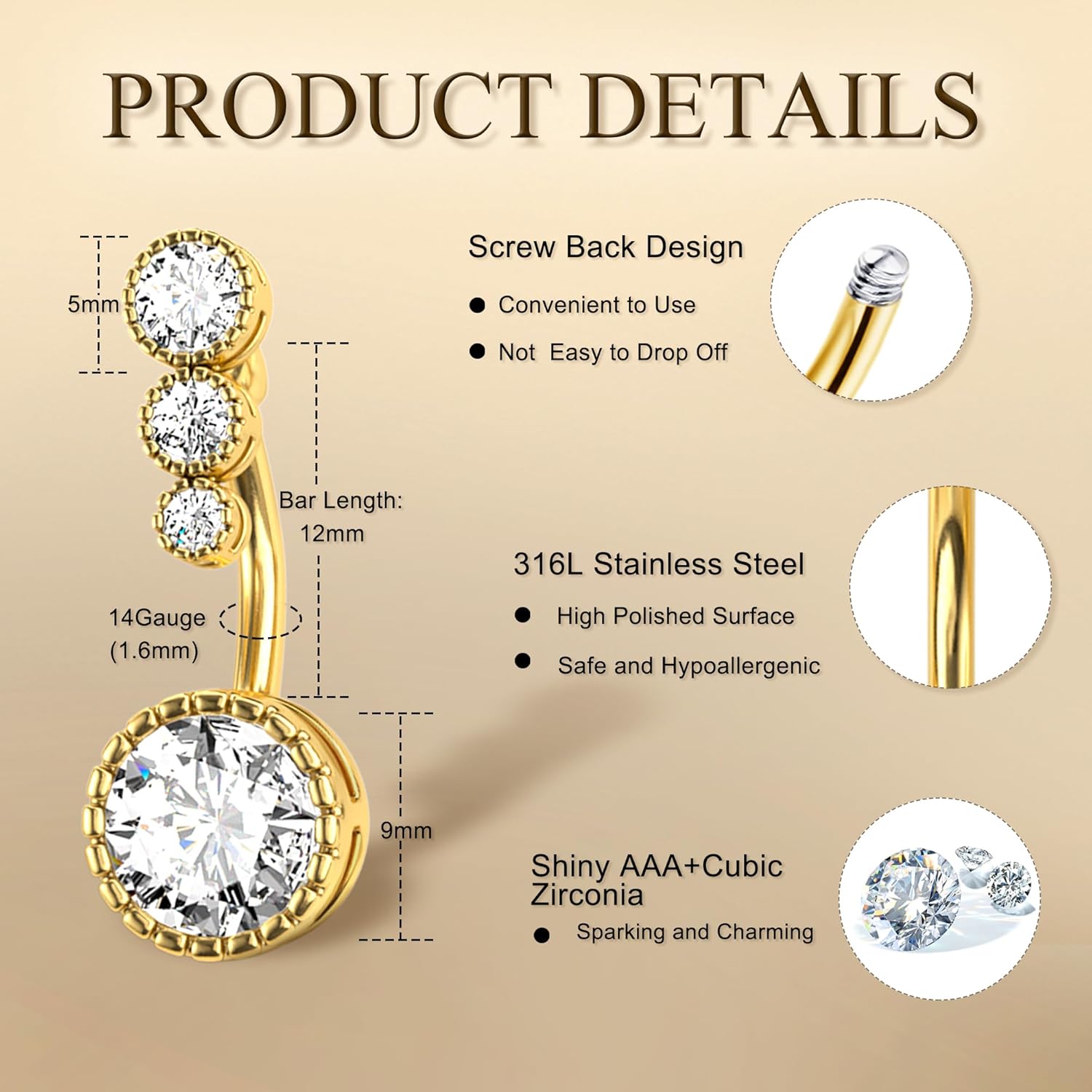 Drperfect 1Pc Belly Button Rin - Septum Clicker Ring review and price