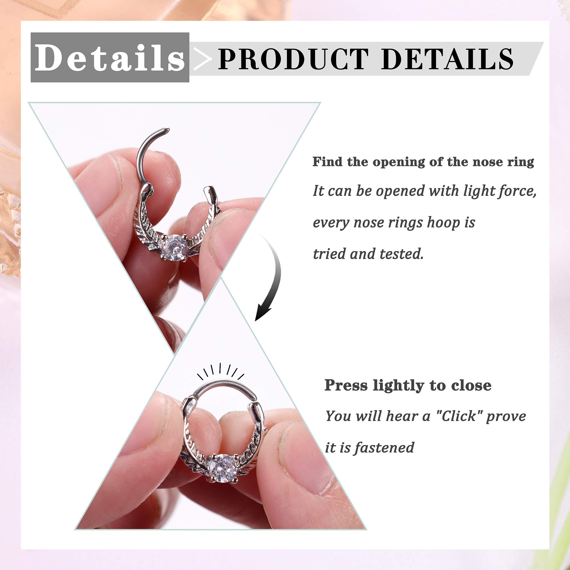 Drperfect 16G Septum Clicker R - Septum Clicker Ring review and price