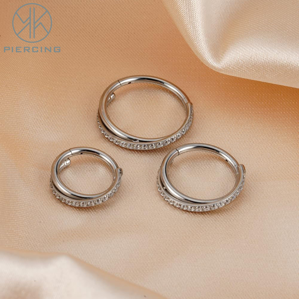 16G Implant Grade Titanium Hin - Septum Clicker Ring review and price