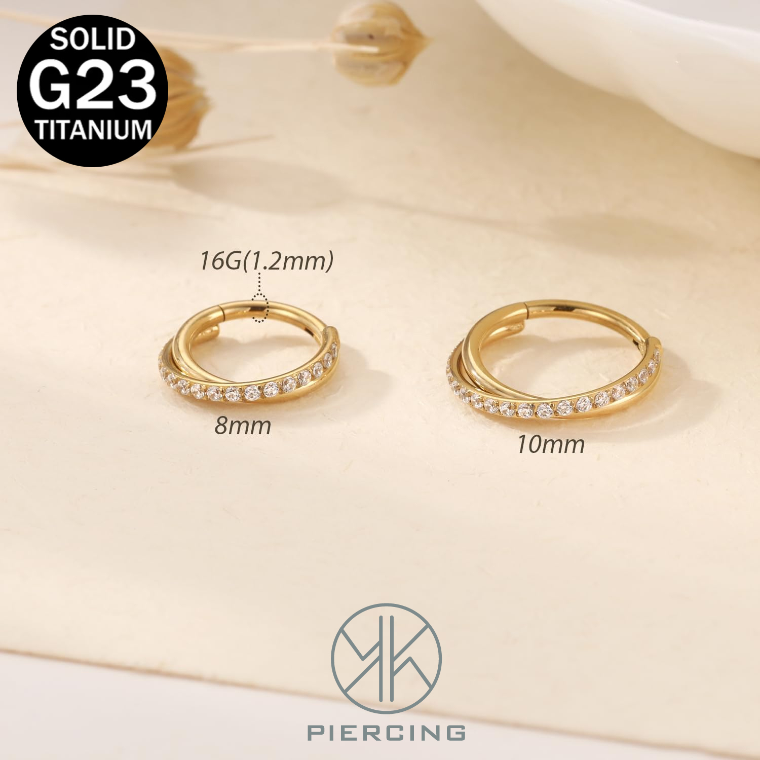 16G Implant Grade Titanium Hin - Septum Clicker Ring review and price