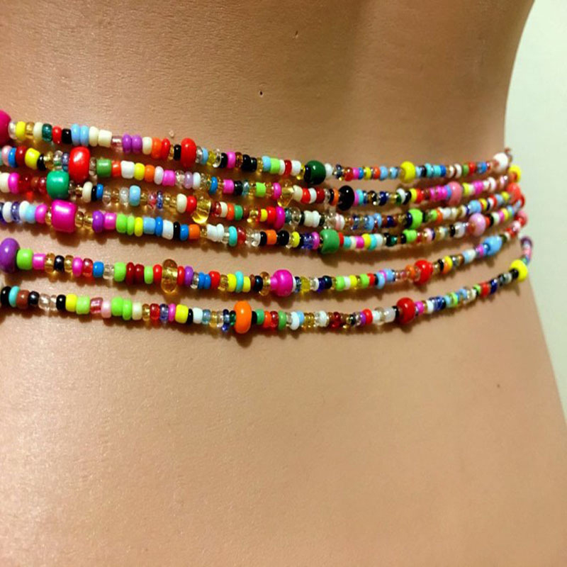 Women Layered Beaded Belly Cha - Body Jewelry For Women review and price