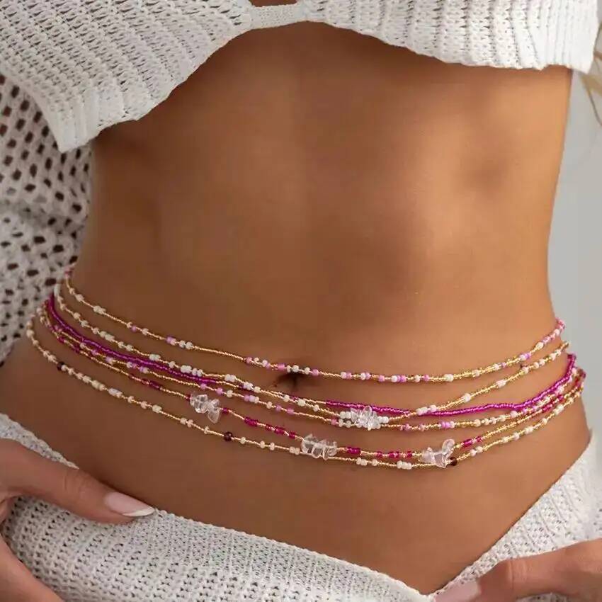 SHIXIN 6Pcs/Set Boho Colorful  - Body Jewelry For Women review and price